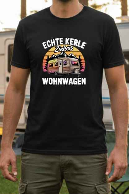 Echte Kerle ziehen Wohnwagen