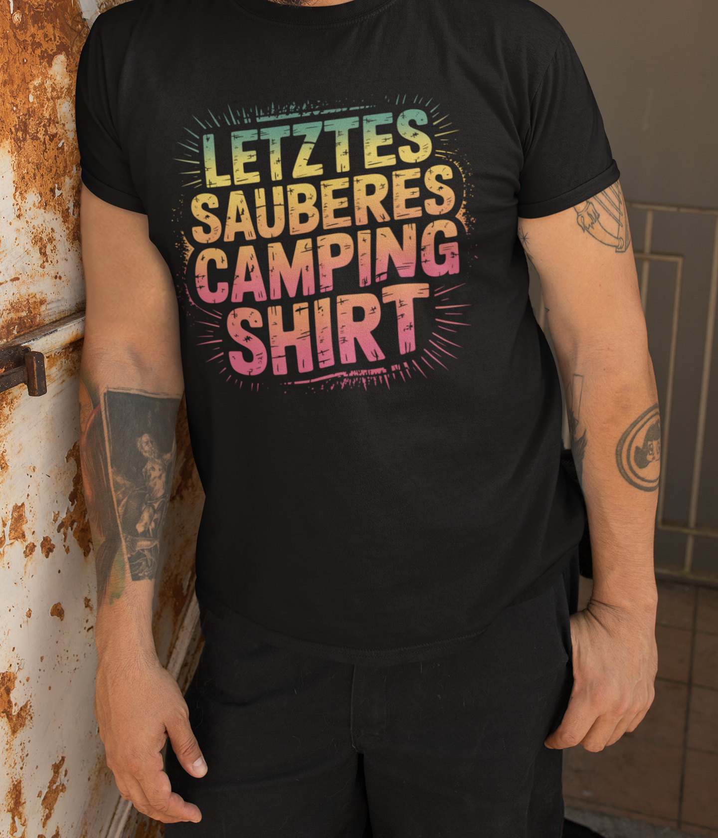 Letztes Sauberes Camping Shirt