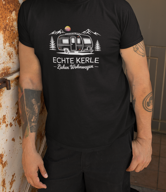 Echte Kerle ziehen Wohnwagen